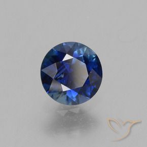 Safira Crepúsculo Azul Natural 0.54ct, Redondo, VS