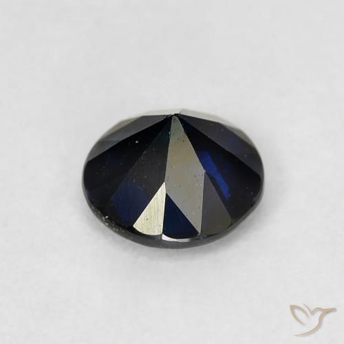 Safira Crepúsculo Azul Natural 0.57ct, Redondo, VVS-VS