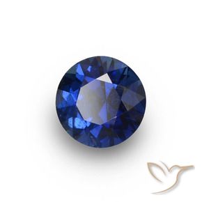 Safira Crepúsculo Azul Natural 0.64ct, Redondo, VS