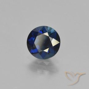 Safira Crepúsculo Azul Natural 0.78ct, Redondo, VVS-VS