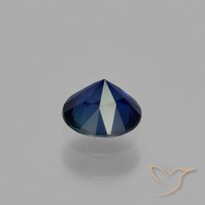 Safira Azul-marinho Natural 0.55ct, Redondo, VVS-VS
