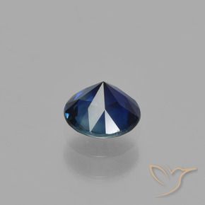 Safira Azul profundo Natural 0.76ct, Redondo, VVS-VS