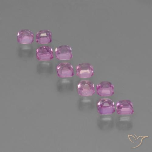Pedras preciosas de Safira Roxo Rosa natural de 1.25 ct, Corte Octógono / Esmeralda, VS