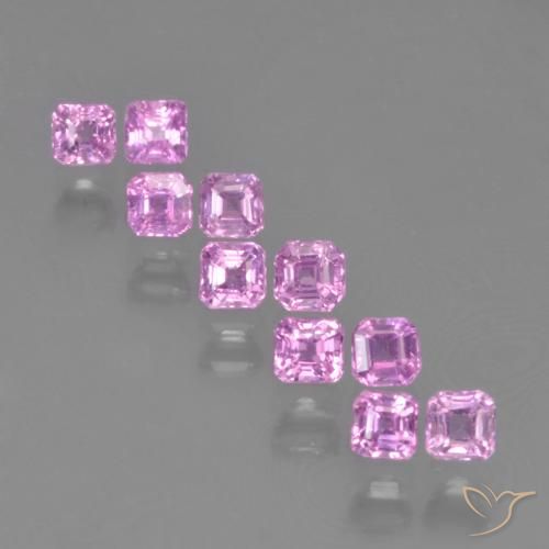 Pedras preciosas de Safira Roxo Intenso natural de 1.33 ct, Corte Octógono / Esmeralda, VS