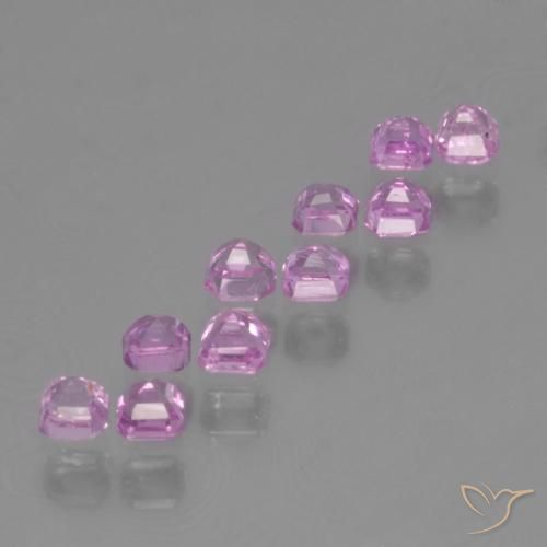 Pedras preciosas de Safira Roxo Intenso natural de 1.33 ct, Corte Octógono / Esmeralda, VS