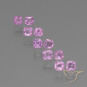 Pedras preciosas de Safira Luz roxa natural de 1.09 ct, Corte Octógono / Esmeralda, VS