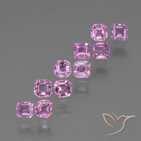 Pedras preciosas de Safira Roxo Real Claro Rosa natural de 1.56 ct, Corte Octógono / Esmeralda, VS