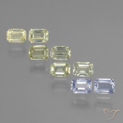 Pedras preciosas de Safira Multicolorido natural de 2.23 ct, Corte Esmeralda, VS