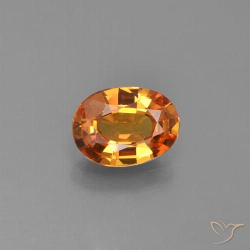 1.15ct Natural Laranja Profundo Safira, oval, VS