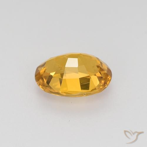 Safira Laranja escuro-dourado Natural 1.53ct, oval, VS