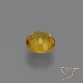 Safira damasco laranja Natural 0.76ct, Redondo, VVS