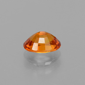 Safira âmbar laranja Natural 1.83ct, Corte Oval, VS