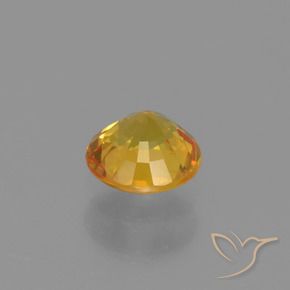 Safira Dourado Natural 0.67ct, Redondo, VVS-VS