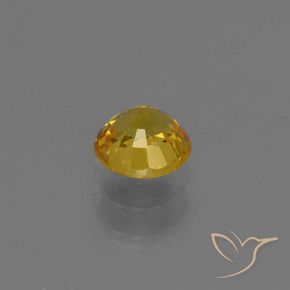 Safira Dourado Natural 0.67ct, Redondo, VVS