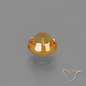 Safira Ouro Natural 0.75ct, Redondo, VVS