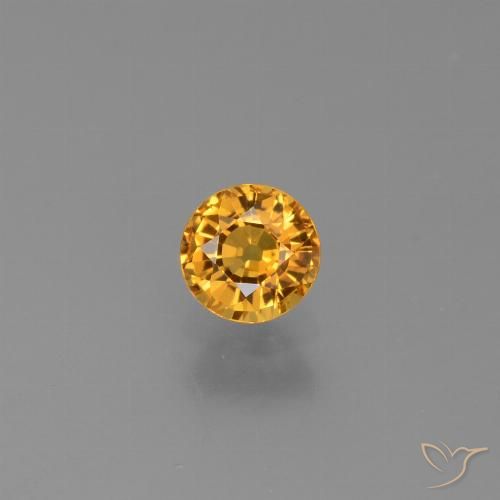 0.73ct Natural Ouro Safira, Redondo, VVS-VS, Photo A