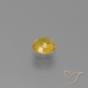 Safira Dourado Natural 0.68ct, Redondo, VVS-VS