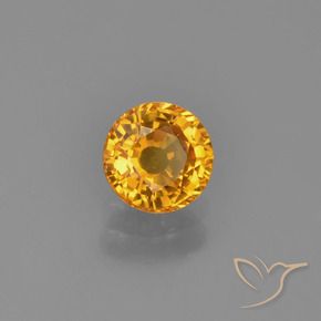 Safira Ouro Natural 0.70ct, Redondo, VVS-VS