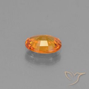 Safira Laranja Profundo Natural 1.05ct, oval, VVS-VS