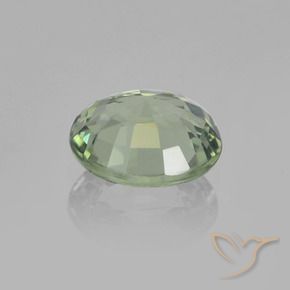 Safira Luz verde Natural 0.75ct, oval, VVS