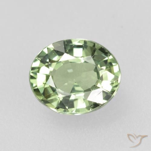 0.75ct Natural Verde Floresta Claro Safira, oval, VVS-VS