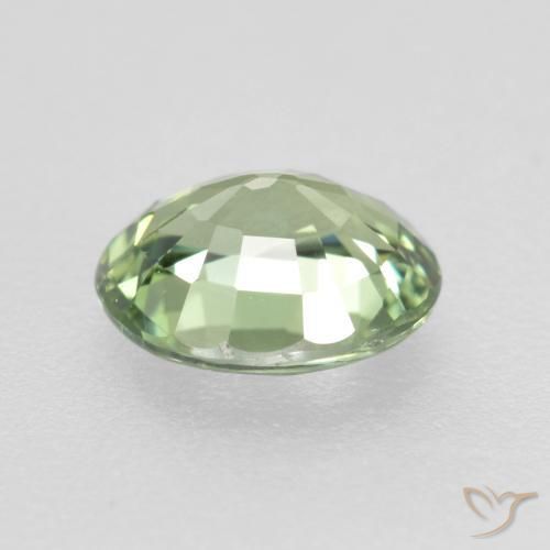 Safira Verde Floresta Claro Natural 0.75ct, oval, VVS-VS
