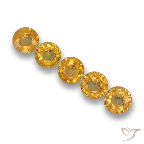 2.47ctw Natural Dourado Escuro Safira, Redondo, VVS-VS