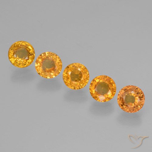 2.71ctw Natural Ouro Safira, Redondo, VVS-VS