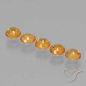 Pedras preciosas de Safira Ouro natural de 2.71 ct, Redondo, VVS-VS