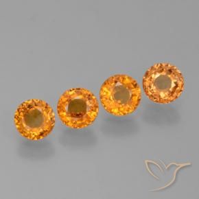 Pedras preciosas de Safira Ouro natural de 2.36 ct, Redondo, VVS-VS
