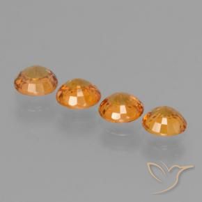 Pedras preciosas de Safira Ouro natural de 2.36 ct, Redondo, VVS-VS