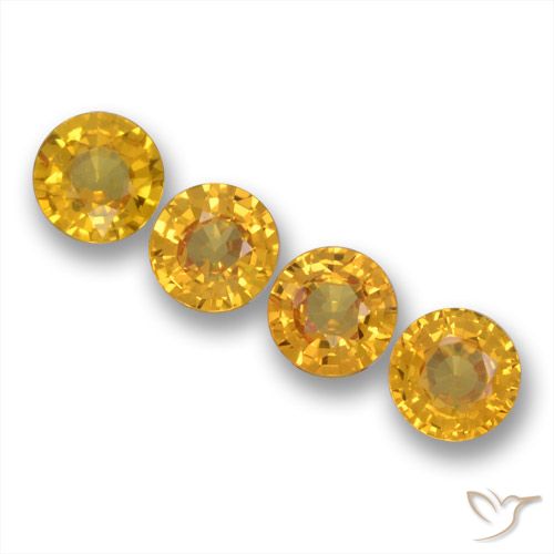 2.18ctw Natural Dourado Escuro Safira, Redondo, VVS-VS
