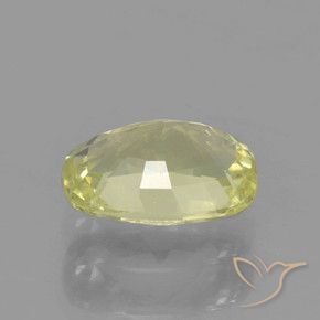 Safira Limão amarelo Natural 1.06ct, Almofada, VVS-VS