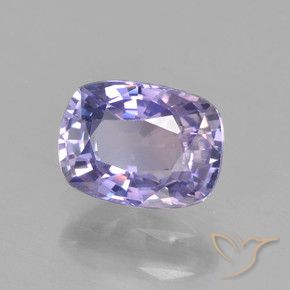 Safira Violeta rosado claro Natural 1.17ct, Almofada, VVS