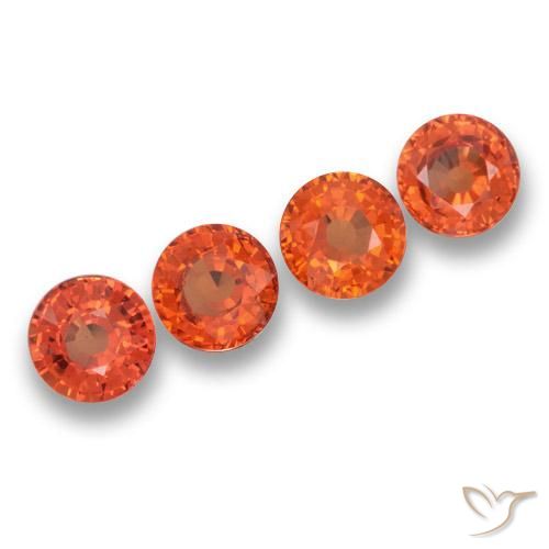 Pedras preciosas de Safira vermelho intenso natural de 2.44 ct, Redondo, VVS-VS