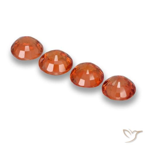 Pedras preciosas de Safira vermelho intenso natural de 2.44 ct, Redondo, VVS-VS