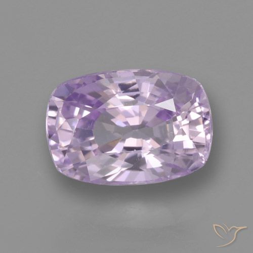 Safira violeta solta de 1,09 quilates, corte de almofada de 6,7 x 4,7 mm da Tanzânia, Photo A