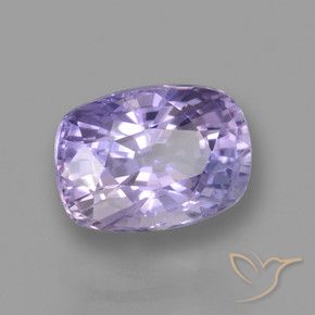 Safira Violeta claro médio Natural 1.11ct, Almofada, VVS-VS