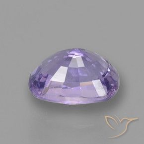 Safira Violeta claro médio Natural 1.11ct, Almofada, VVS-VS