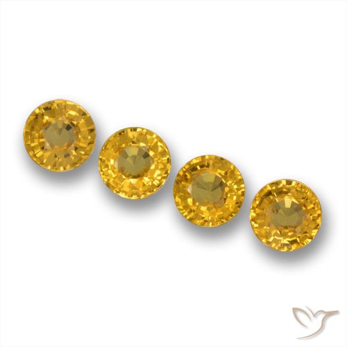 2.23ctw Natural Dourado Escuro Safira, Redondo, VVS-VS