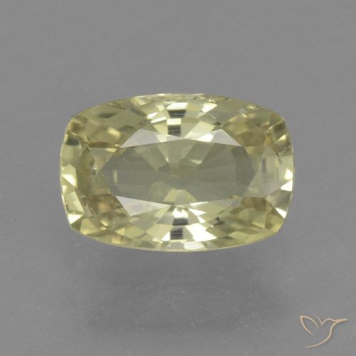 1.13ct Natural amarelo médio Safira, Almofada, VS