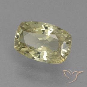 Safira amarelo médio Natural 1.13ct, Almofada, VS