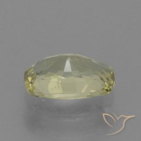 Safira amarelo médio Natural 1.13ct, Almofada, VS