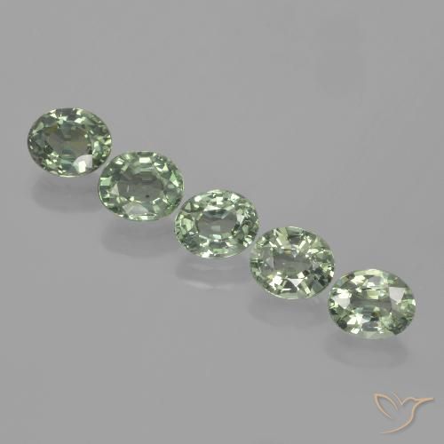 4.20ctw Natural Verde Musgo Safira, oval, VVS-VS