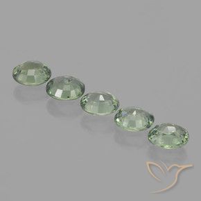 Pedras preciosas de Safira Verde Musgo natural de 4.20 ct, oval, VVS-VS