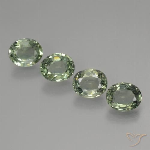 2.89ctw Natural Medium Light Green Safira, oval, VVS-VS