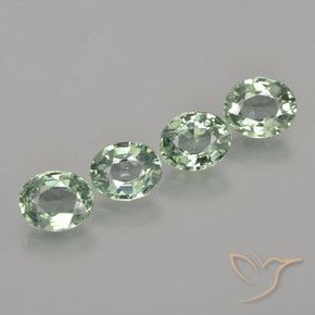 Pedras preciosas de Safira Verde Musgo natural de 3.08 ct, oval, VVS-VS