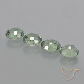 Pedras preciosas de Safira Verde Musgo natural de 3.28 ct, oval, VVS-VS