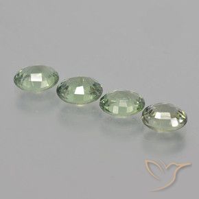 Pedras preciosas de Safira Verde Musgo natural de 3.22 ct, oval, VVS-VS