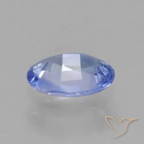 Safira azul natural 0,86ct, corte oval, VS
